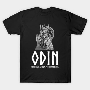 Viking Mythology Odin God Of War, Wisdom, Poetry And Magic T-Shirt